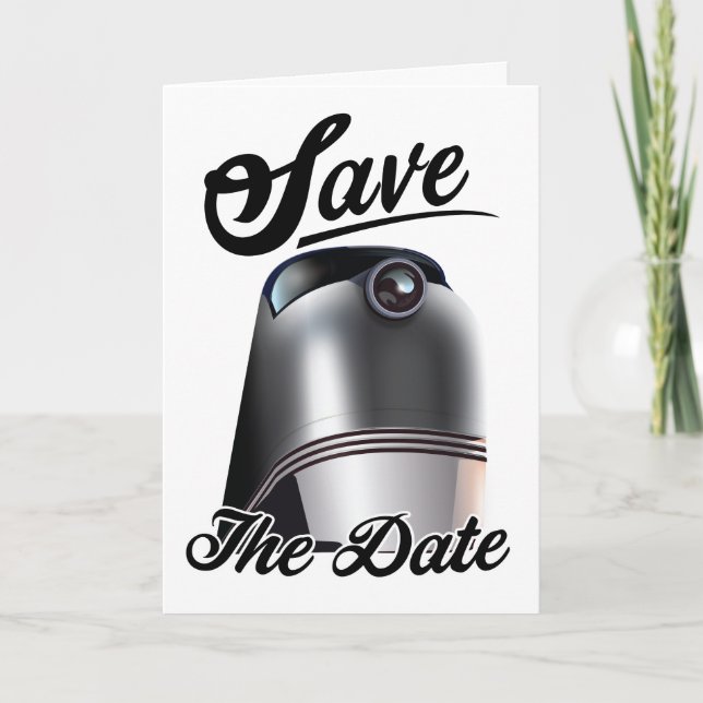 Save the Date Vintage Lokomotive (Vorderseite)