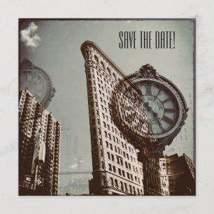 Save The Date Vintage New York cinquième avenue