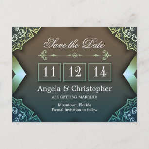 Save the Date Vintage Postkarten
