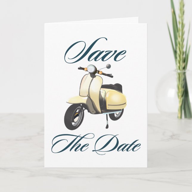 Save the Date Vintage-Roller (Vorderseite)
