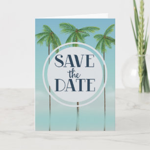 Save the Date Vintage Tropenpalmen
