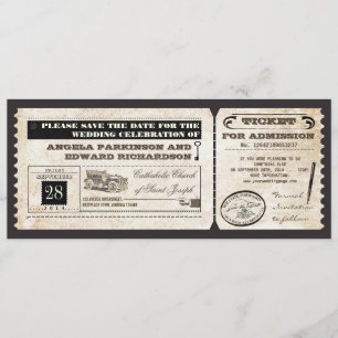 Save the Date Vintager Kartenentwurf