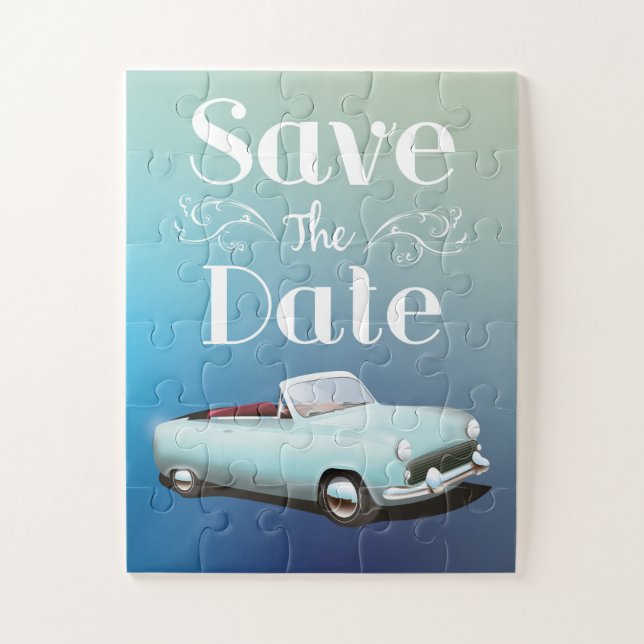 Save the Date Vintager Klassiker (Vertikal)