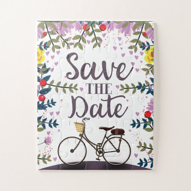 Save the Date Vintages Fahrrad (Vertikal)