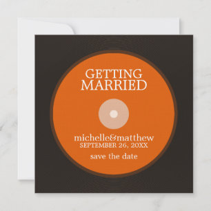 Save The Date Vinyl Record Wedding Enregistrer la Date