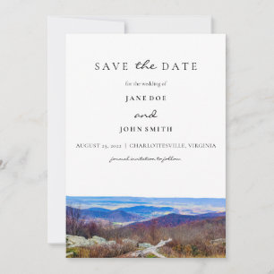 Save The Date Virginia Mountains Enregistrer La Date