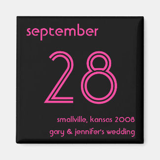 Save the Date Vorlage Magnet