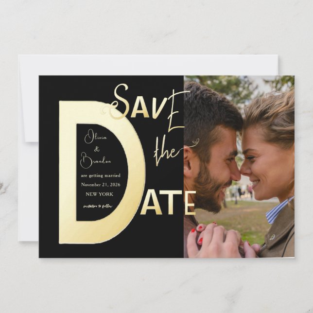 Save the Date Vorlagenkarte (Vorderseite)