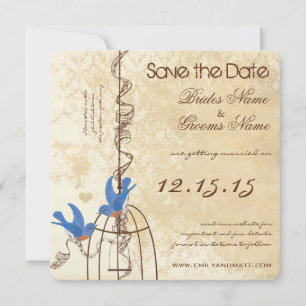 Save The Date Votre ferme de merlan photo cage à oiseaux