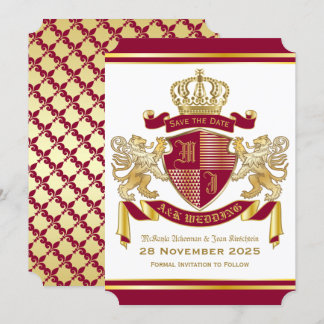 Save the Date Wappenschild Einladung