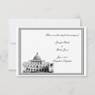 Save The Date Washington DC Destination Wedding Enregistrer la d