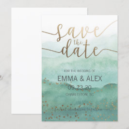 Save the Date Watercolor-Einladung Einladung