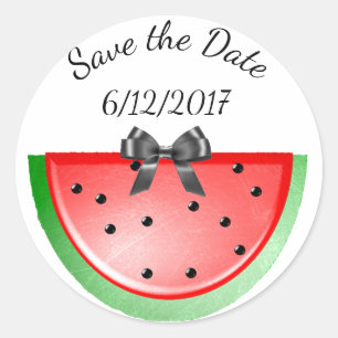 Save the Date, Watermelon Stickers Personalisiert