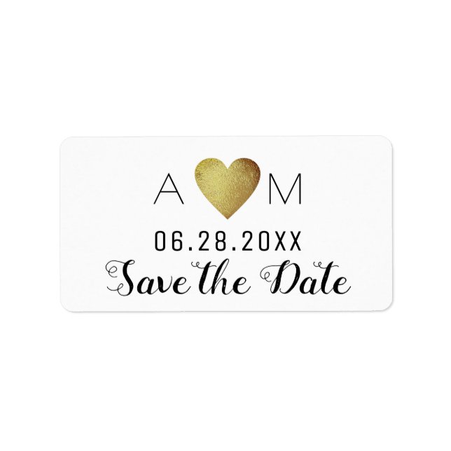 save the date - wedding adressaufkleber (Vorne)