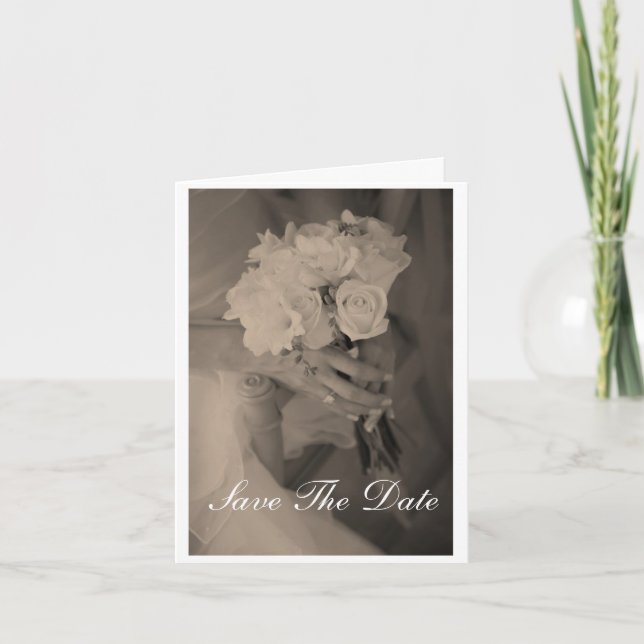 Save The Date Wedding Ankündigung (Vorderseite)