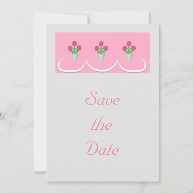 Save the Date - Wedding Bouquets Einladung (Vorderseite)
