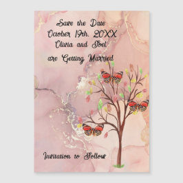 Save the Date Wedding Event Card Magnet