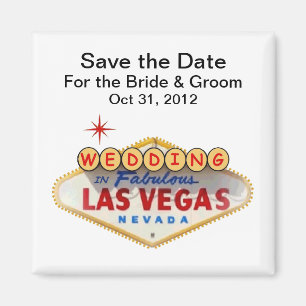Save the Date Wedding in Las- Vegasmagneten Magnet