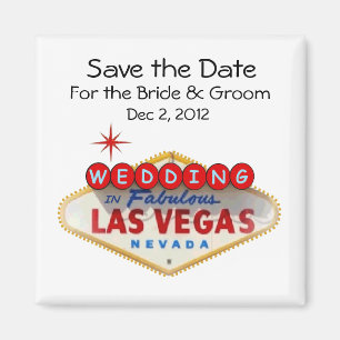 Save the Date Wedding in Las- Vegasmagneten Magnet