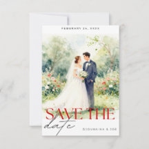 Save The Date Wedding Invitation | Romantic 