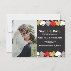 Save the Date Wedding Las Vegas Casino Foto