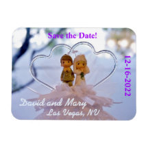 Save the Date Wedding Magnet