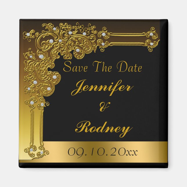 Save the Date Wedding Magnet (Vorne)