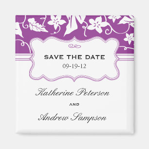 Save the Date Wedding Magnet