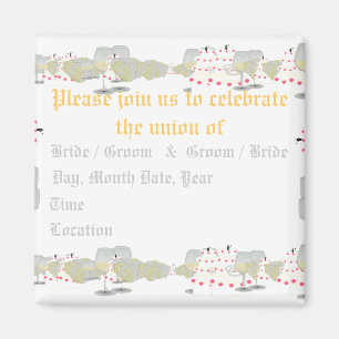 Save the Date Wedding Magnet (HochzeitMontage)