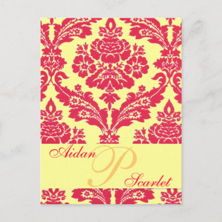 SAVE THE DATE WEDDING POST CARD 2 - Anpassen! Ankündigungspostkarte