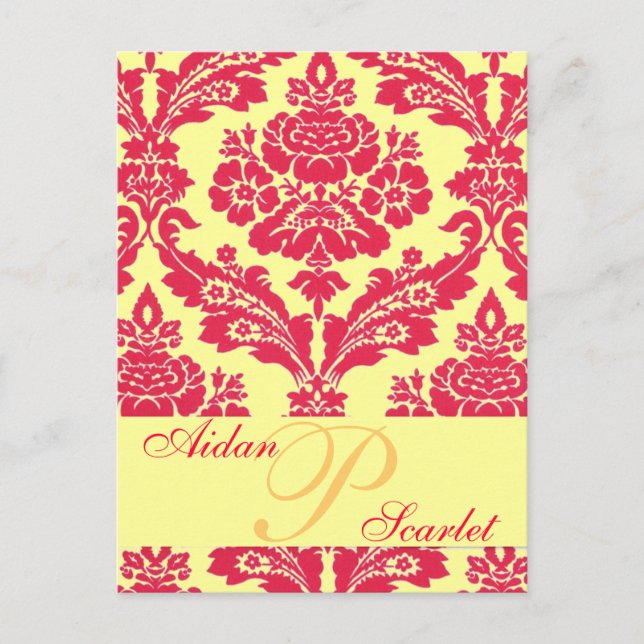 SAVE THE DATE WEDDING POST CARD 2 - Anpassen! Ankündigungspostkarte (Vorderseite)