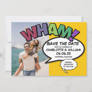 Save The Date WHAM Photo Enregistrer la date amusante rétro band