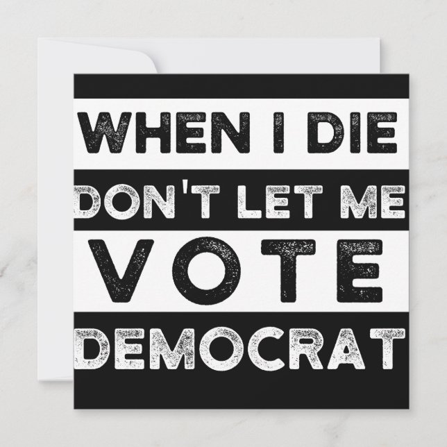 Save The Date When I Démagogue de Don't Let Me Vote (Devant)