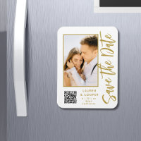 Save the Date White Gold Stilvolle Moderne Hochzei