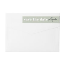 Save the Date wieder Eukalyptus-Rücksendeadresse