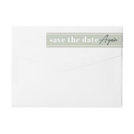 Save the Date wieder Eukalyptus-Rücksendeadresse
