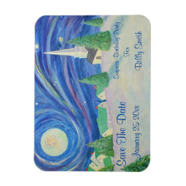 Save the Date Winter Geburtstag Magnet