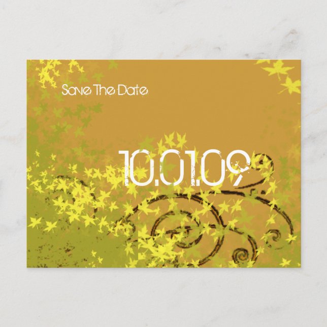 SAVE THE DATE - WIRBEL - ANKÜNDIGUNGSPOSTKARTE (Vorderseite)