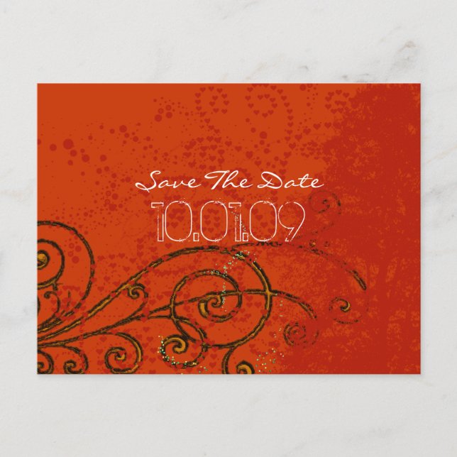 SAVE THE DATE - WIRBEL - ANKÜNDIGUNGSPOSTKARTE (Vorderseite)