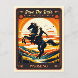Save The Date | Wyoming Invitation Postcard Postkarte