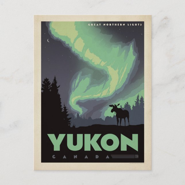 Save The Date | Yukon, Kanada 2 Ankündigungspostkarte (Vorderseite)