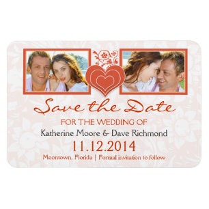 Save the Date zwei Foto Magnete