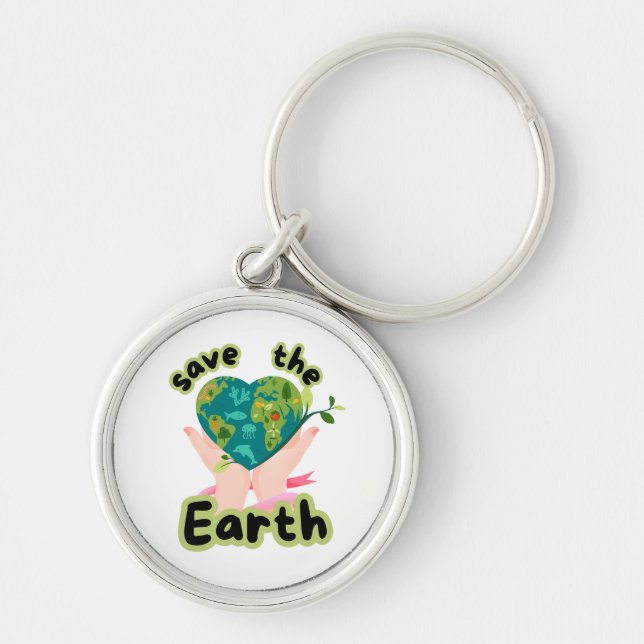 Save the Earth Keychain Schlüsselanhänger (Vorne)