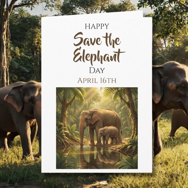 Save the Elephants | April 16th Karte (Von Creator hochgeladen)