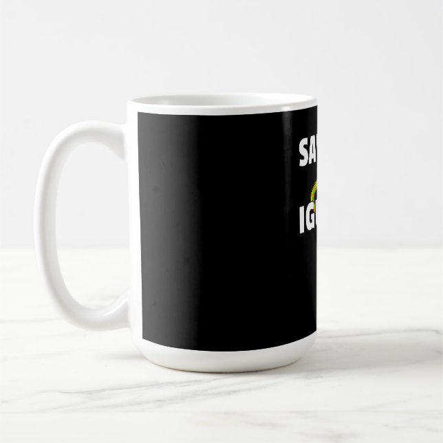Save The Iguanas Reptile Gift Lizard Hunter Gift Kaffeetasse (Links)