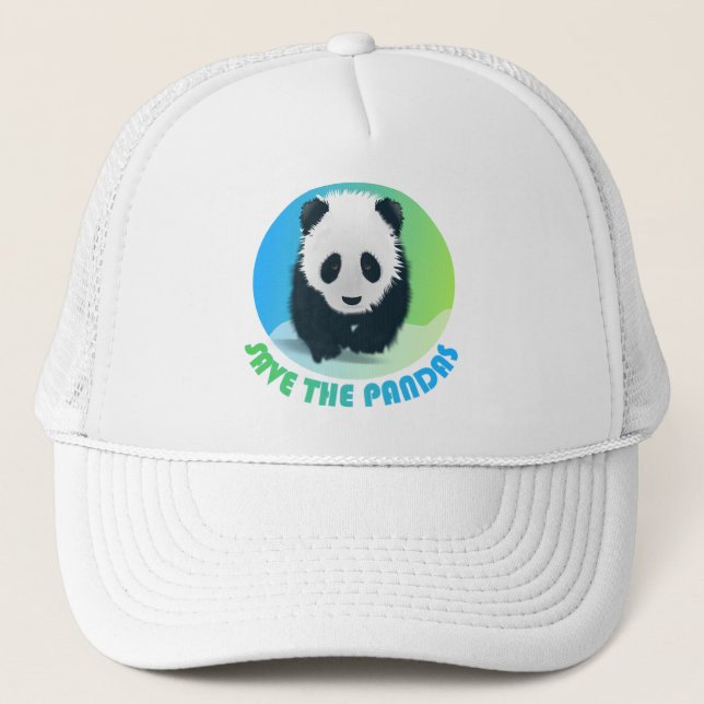 Save the Pandas Hat Truckerkappe (Vorderseite)