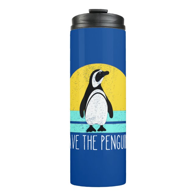 Save The Penguins Thermosbecher (Vorderseite)