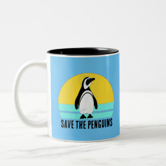 Save The Penguins Zweifarbige Tasse
