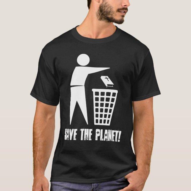 Save the Planet! (Dunkel) T-Shirt (Vorderseite)