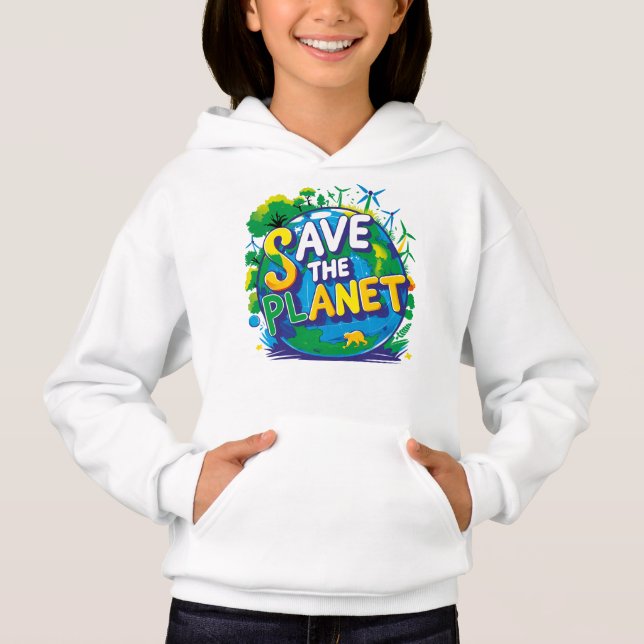 save the planet hoodie (Vorderseite)